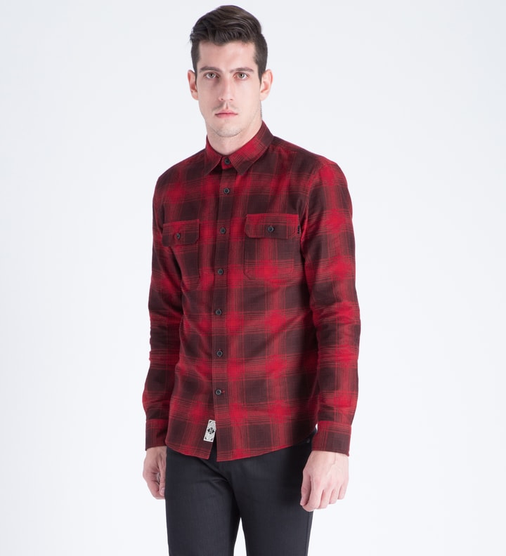 Red Freeman L/S Flannel Shirt Placeholder Image