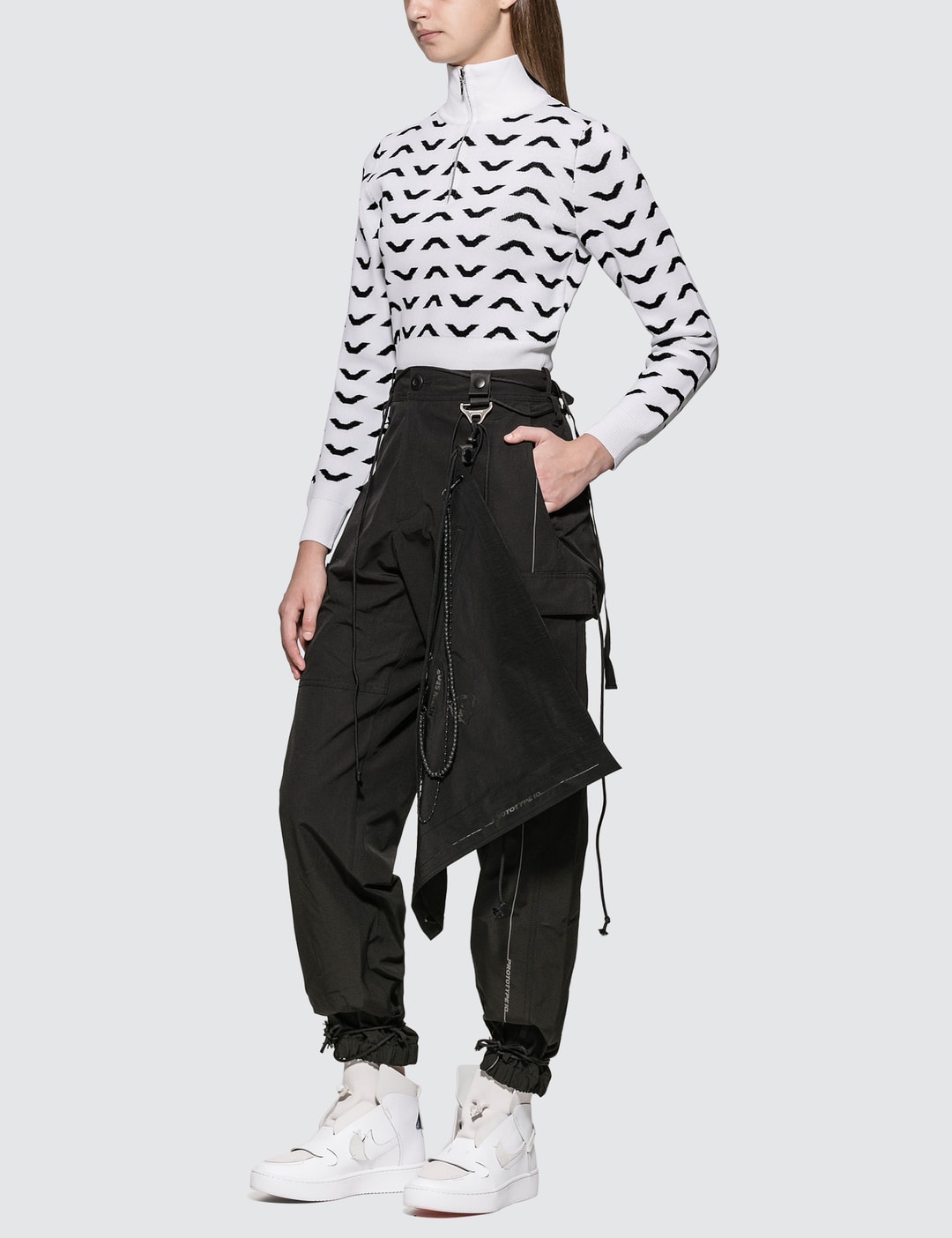 Cropped Half-Zip Jumper view 12