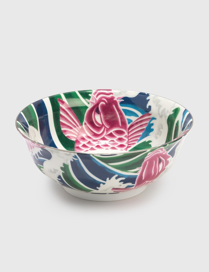 Shop Supreme Waves Ceramic Bowl In Multicolor