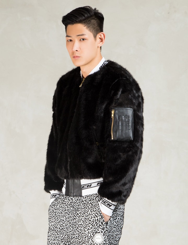 Black Rich Band Fur Jacket Placeholder Image