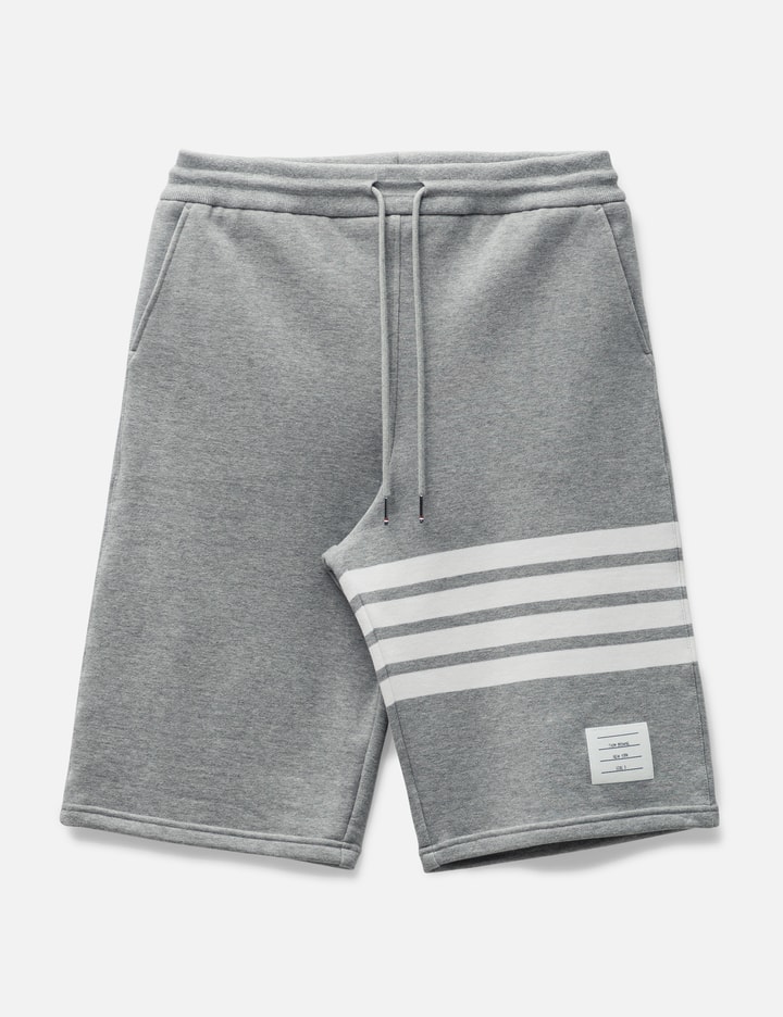 Thom Browne Cotton Loopback Engineered 4-bar Sweat Shorts In Grey