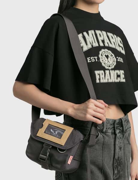 Acne Studios Mini Nylon Messenger Bag Black