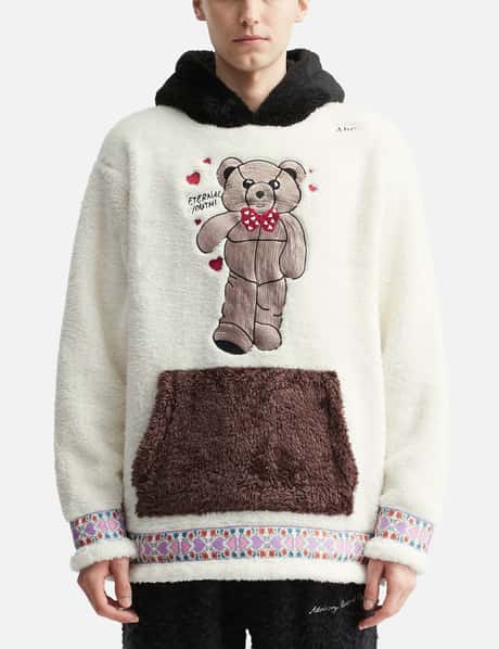 Abc. Bear Patch Boa Fleece Pullover Hoodie view 10