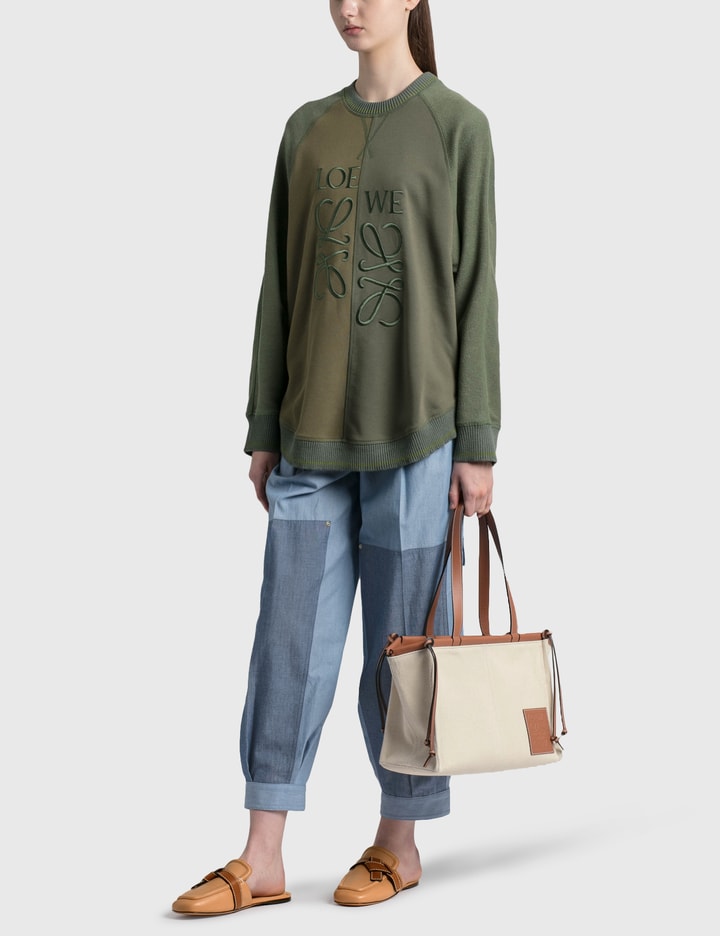 Cropped Chambray Balloon Trousers Placeholder Image