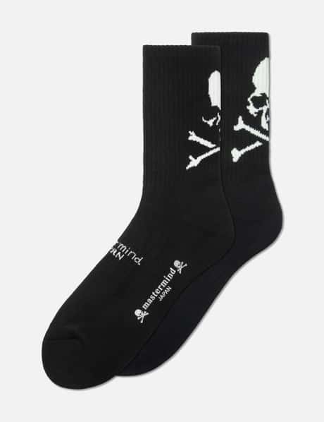 Mastermind Japan SKULL LOGO BACK CREW SOCKS