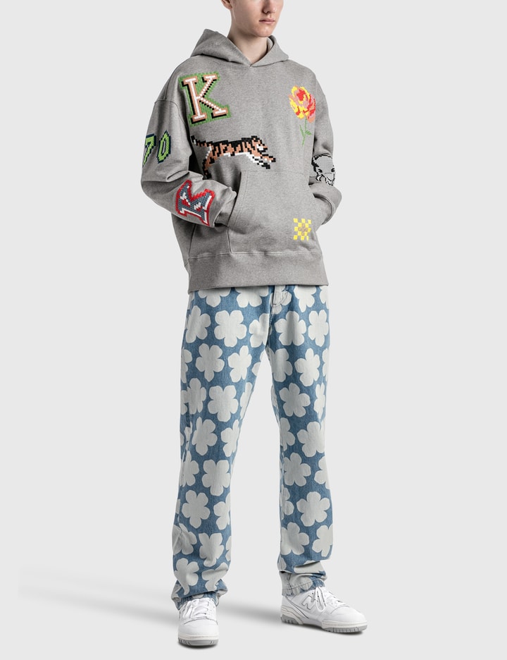 KENZO Pixel Oversized Hoodie Sweatshirt Placeholder Image