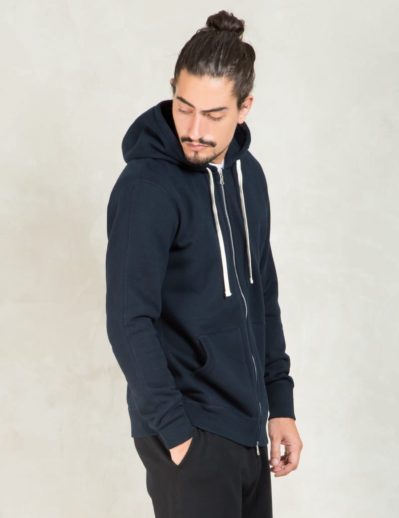 reigning champ side zip hoodie