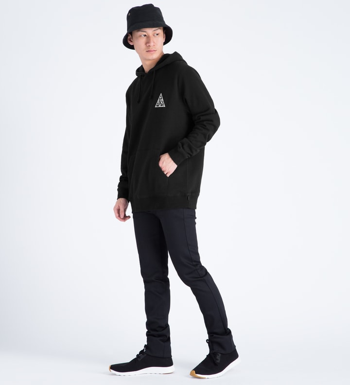 Black Triangle Rose Pullover Hoodie Placeholder Image