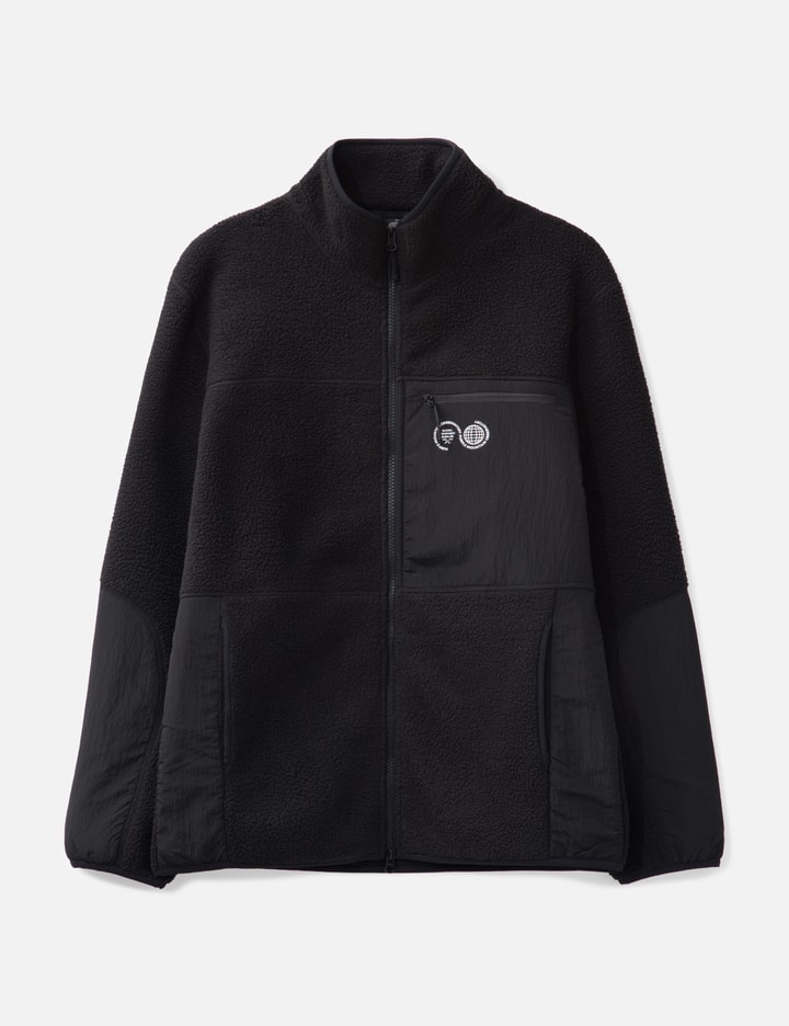 Purple Mountain Observatory Borg Sherpa Fleece In Black