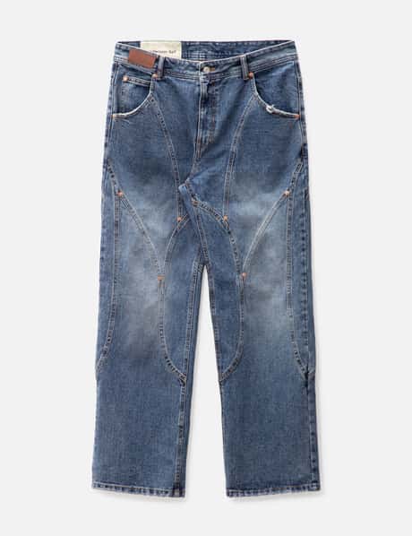 Andersson Bell BRICK CURVE PANEL WIDE JEANS