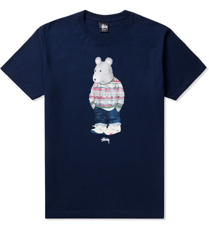 Navy Tom Tom Rat T-Shirt Placeholder Image