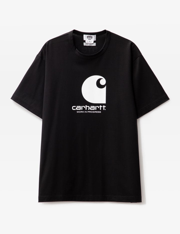 Shop Junya Watanabe Eye  Men X Carhartt Logo T-shirt In Black