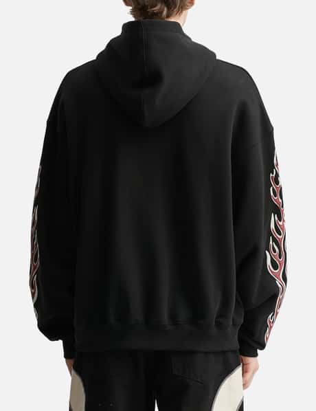 Leather Flame Hoodie view 13