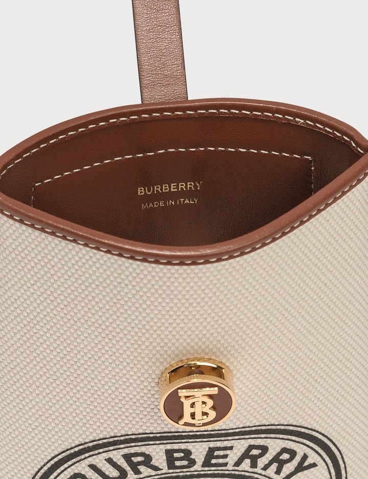 Mini Logo Graphic Canvas and Leather Phone Bag Placeholder Image