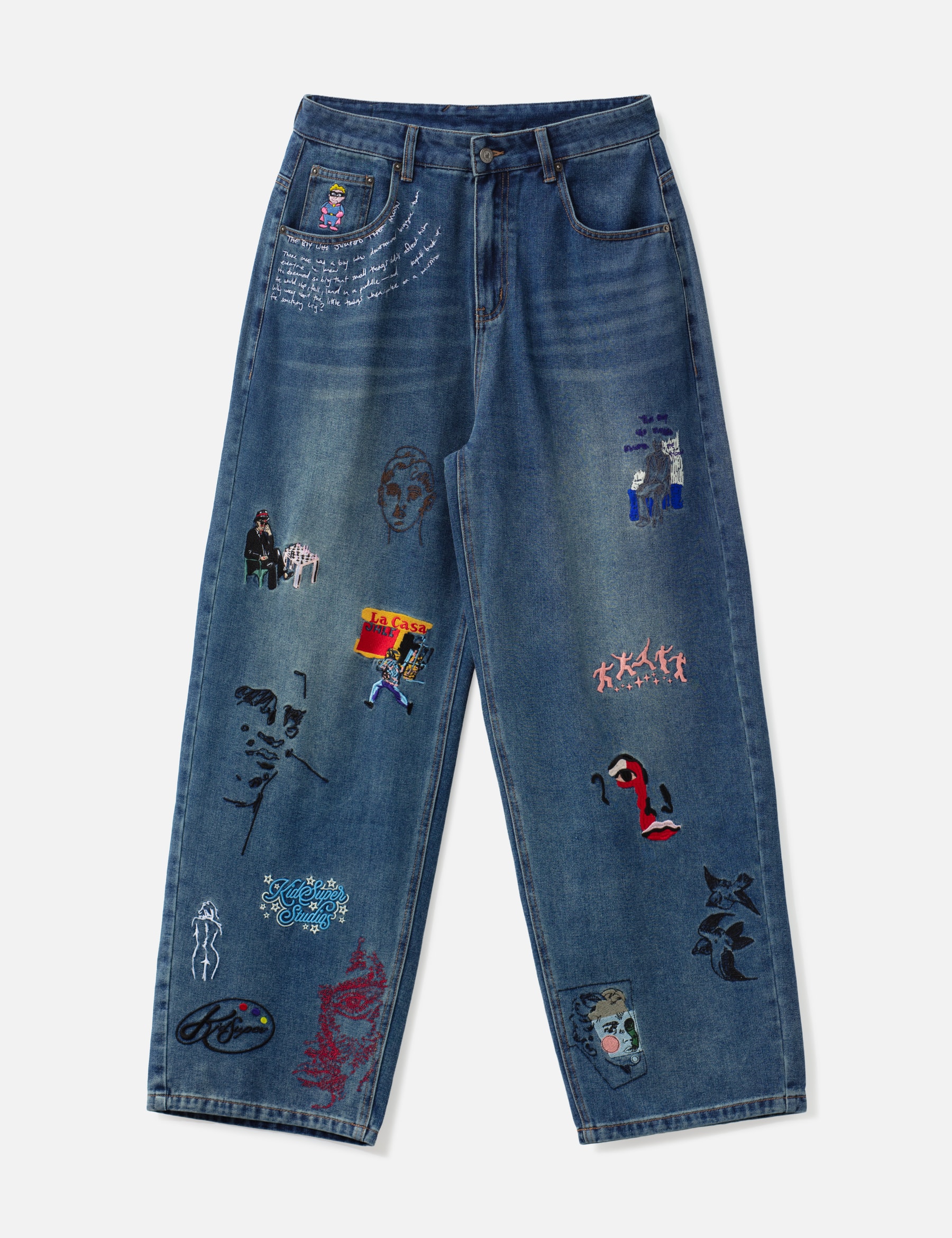 Embroidered Paintings Balloon Pants view 16