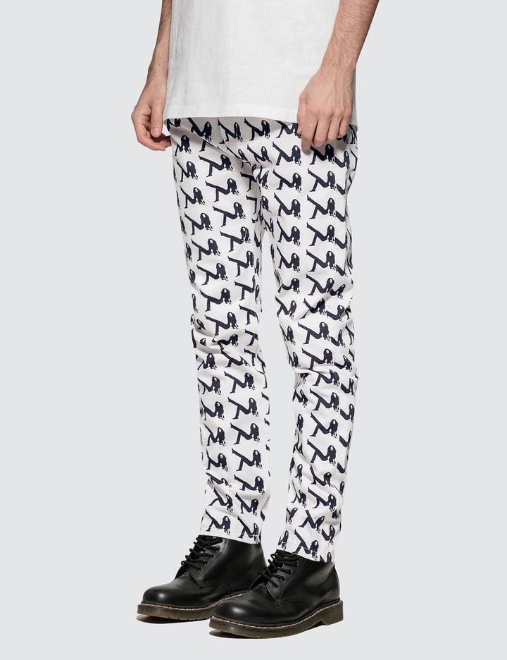 Allover Icon Printed Straight Leg Jeans Placeholder Image