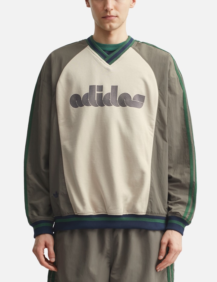 Adidas Originals X Brain Dead Logo Print Long-sleeved T-shirt In Brown
