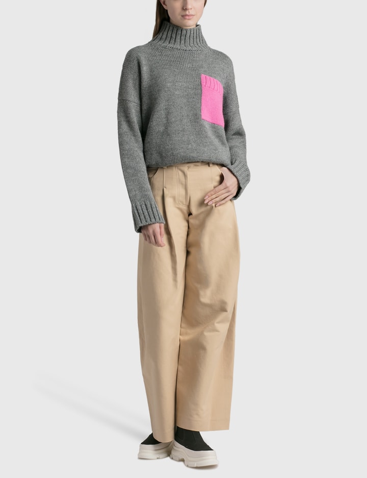 PATCH POCKET TURTLENECK JUMPER Placeholder Image