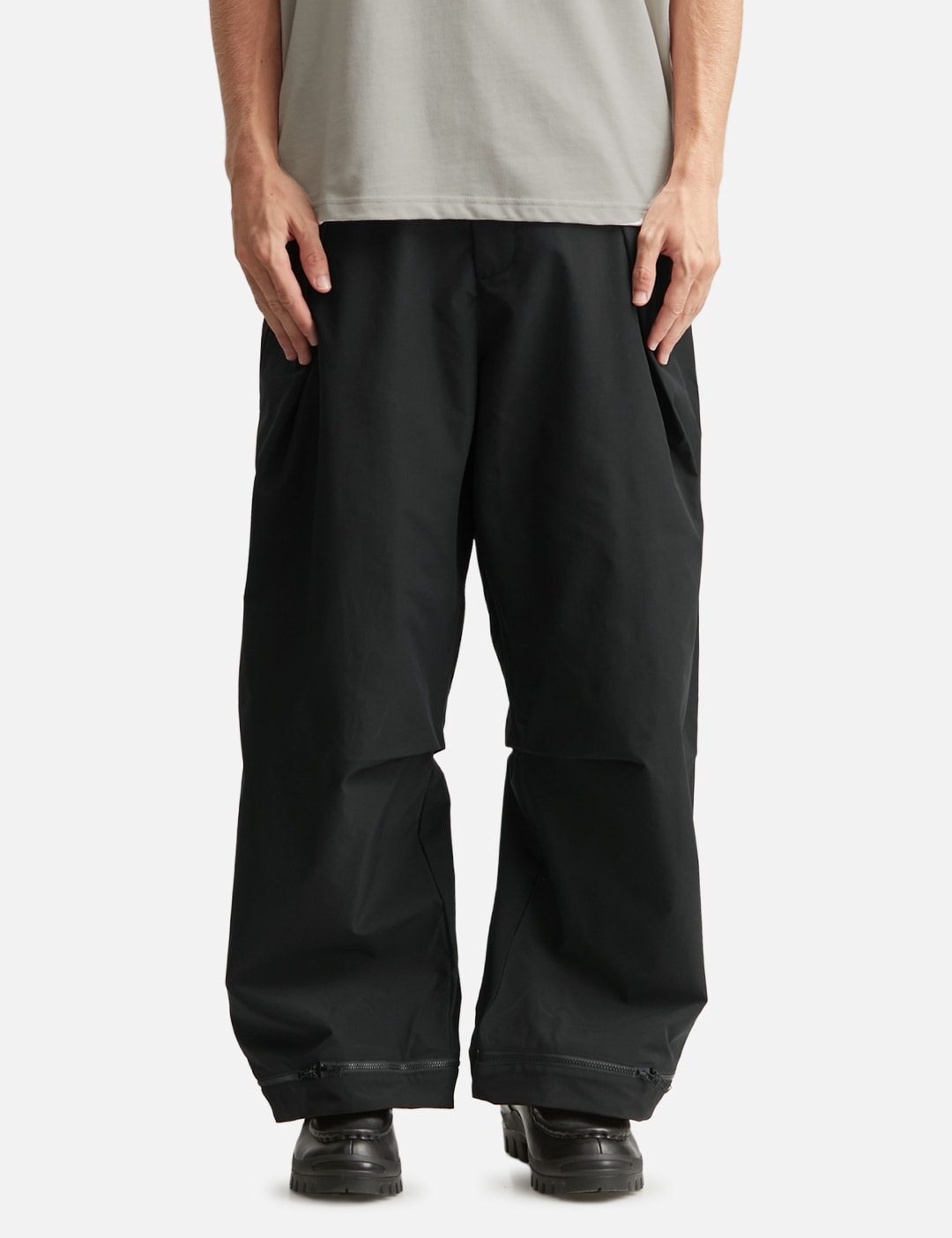 WX-P1 Zip-Extension Wide Trousers view 11