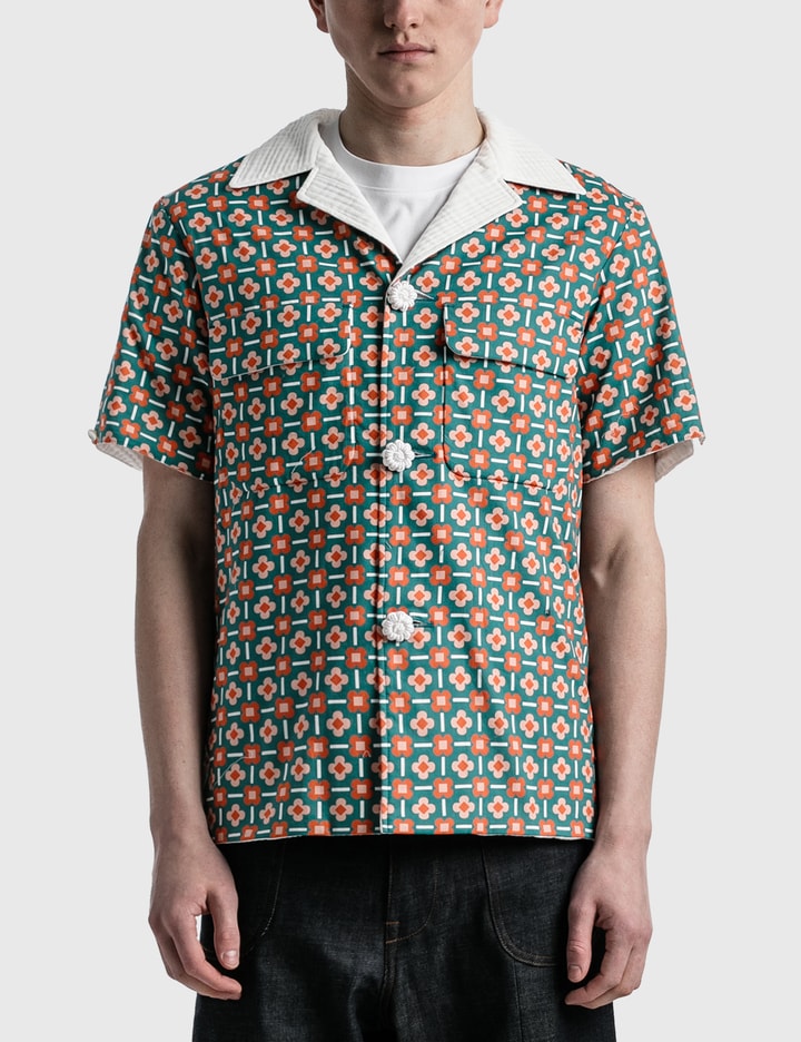 Flower Check Beach Shirt Placeholder Image