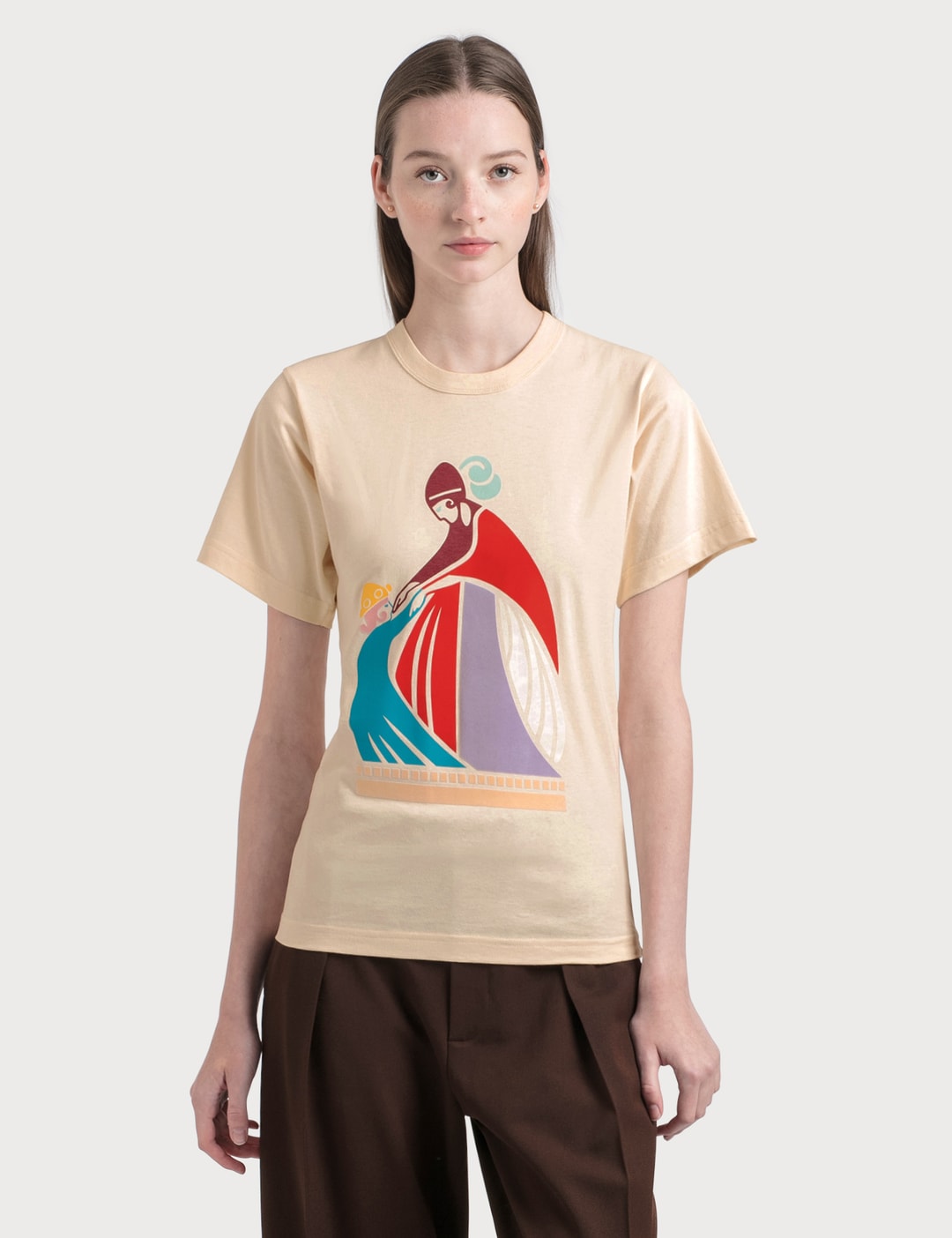 Mother And Child Print T-Shirt Placeholder Image