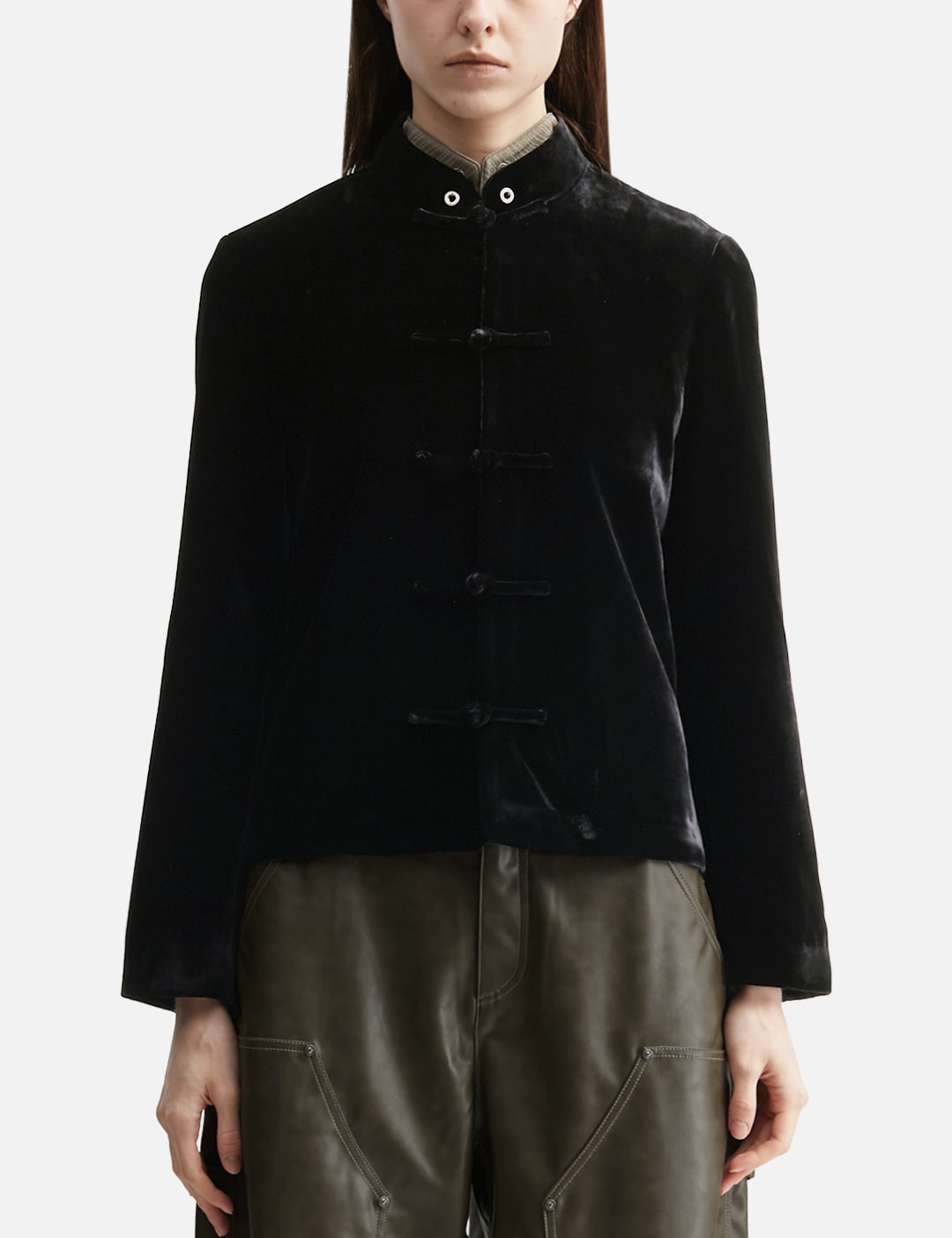 Reset Velvet Stand-Collar Jacket view 18