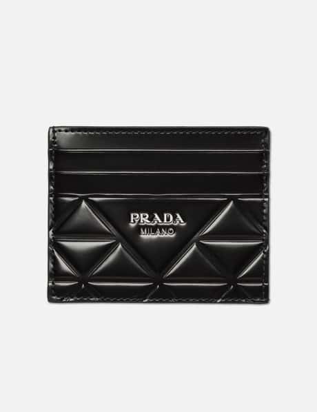 Prada Brushed Leather Credit Card Holder HBX1