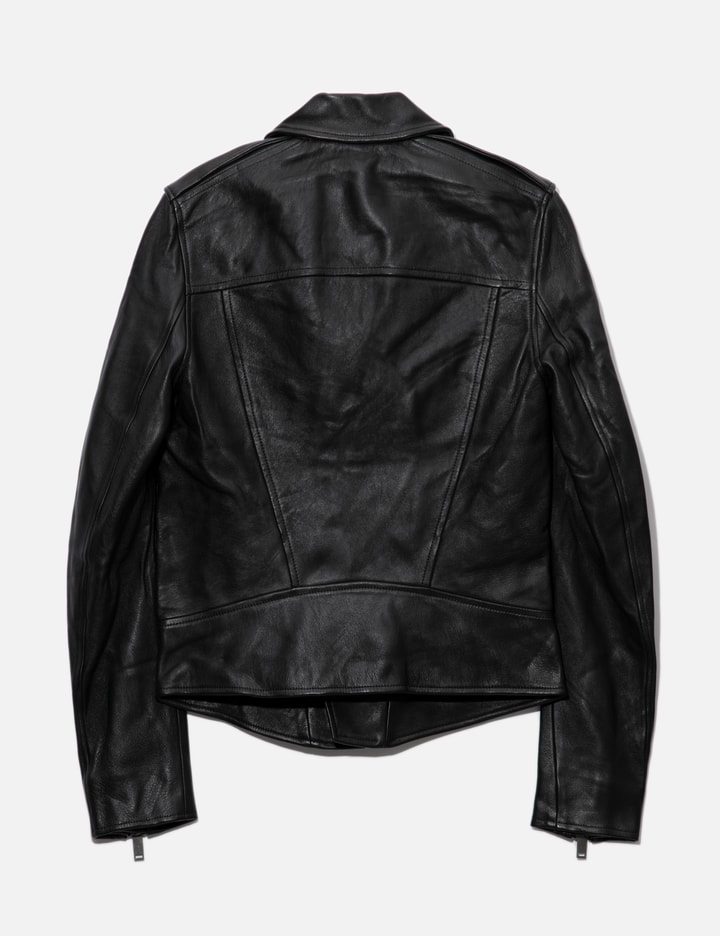 Shop Gareth Pugh Leather Biker Jacket In Black