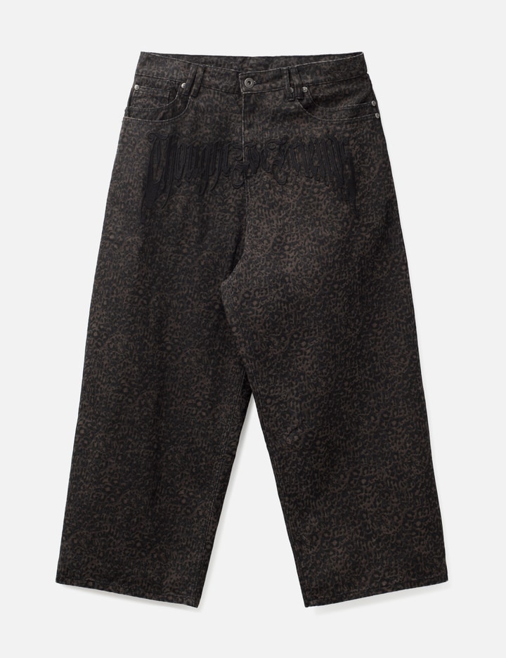 Thought We Friends "Bruce" Leopard Baggy Denims