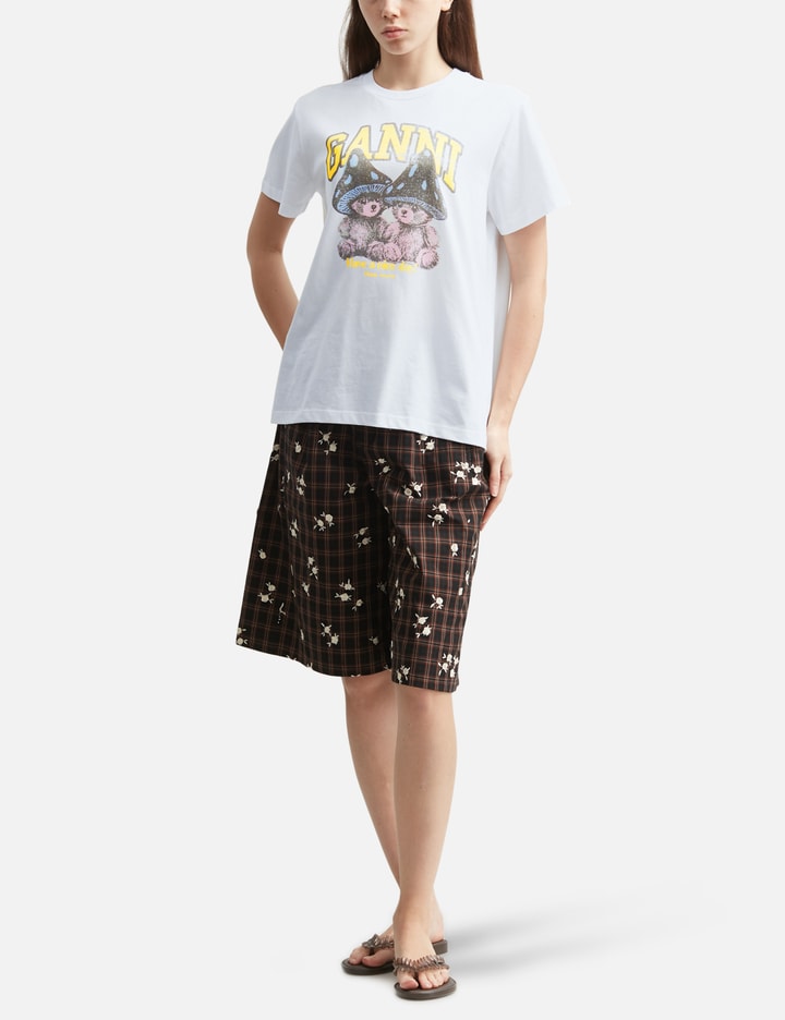 Ganni T-Shirt With Mushroom Teddy
