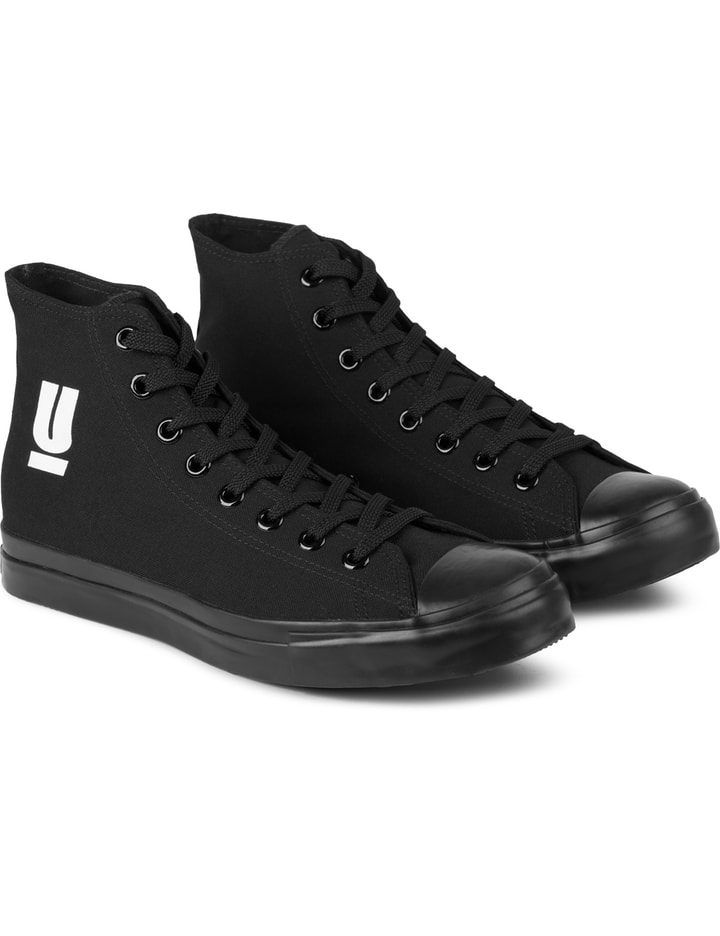 Black 'U' Canvas High Top Classic Sneakers Placeholder Image