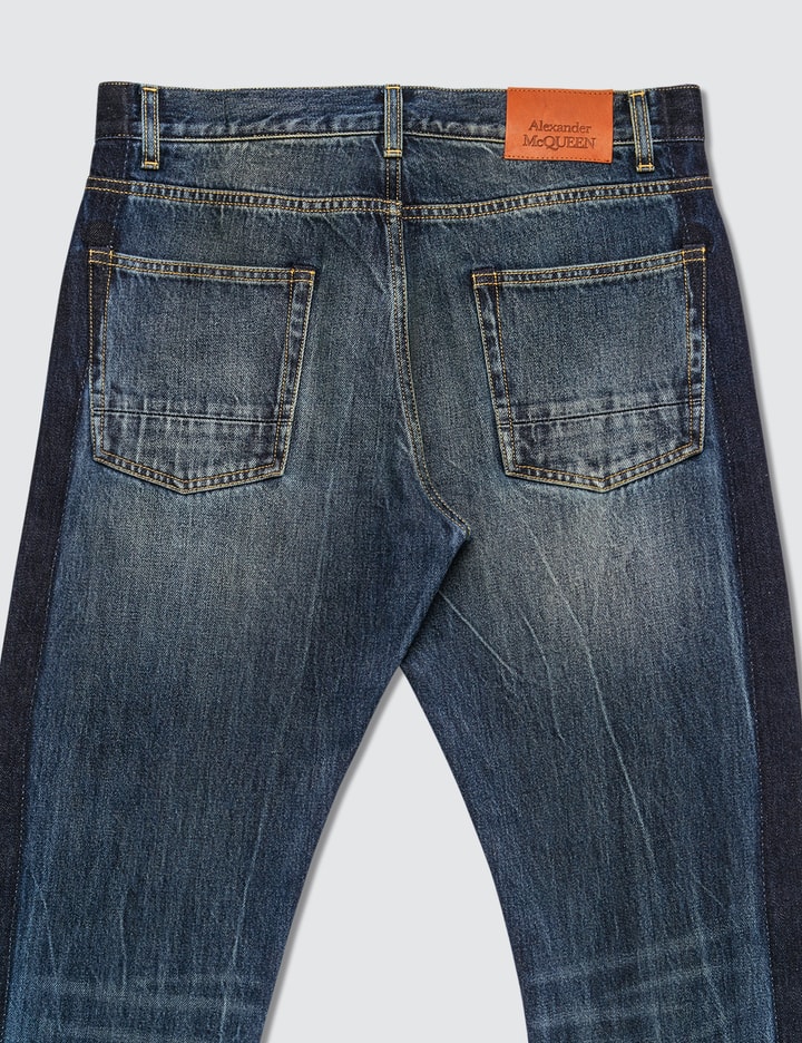 Side Tape Straight Leg Jeans Placeholder Image