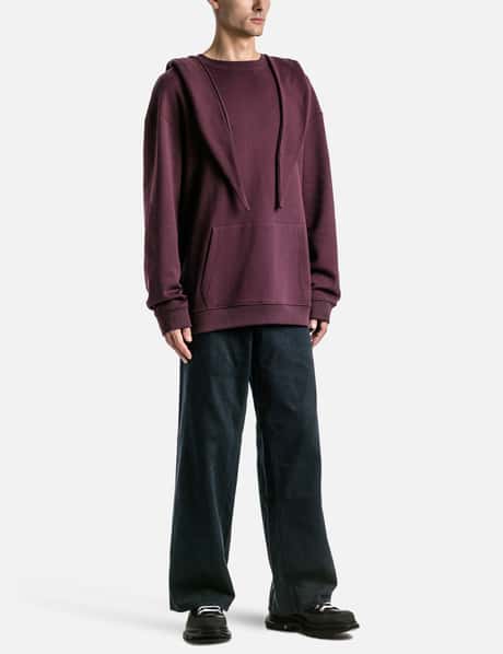 Raf Simons - REGULAR FIT HOODIE WITH KNOT HOOD | HBX - HYPEBEAST 