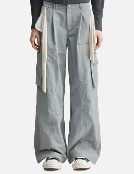 Mixed Layered Tie Jogger Pants view 10
