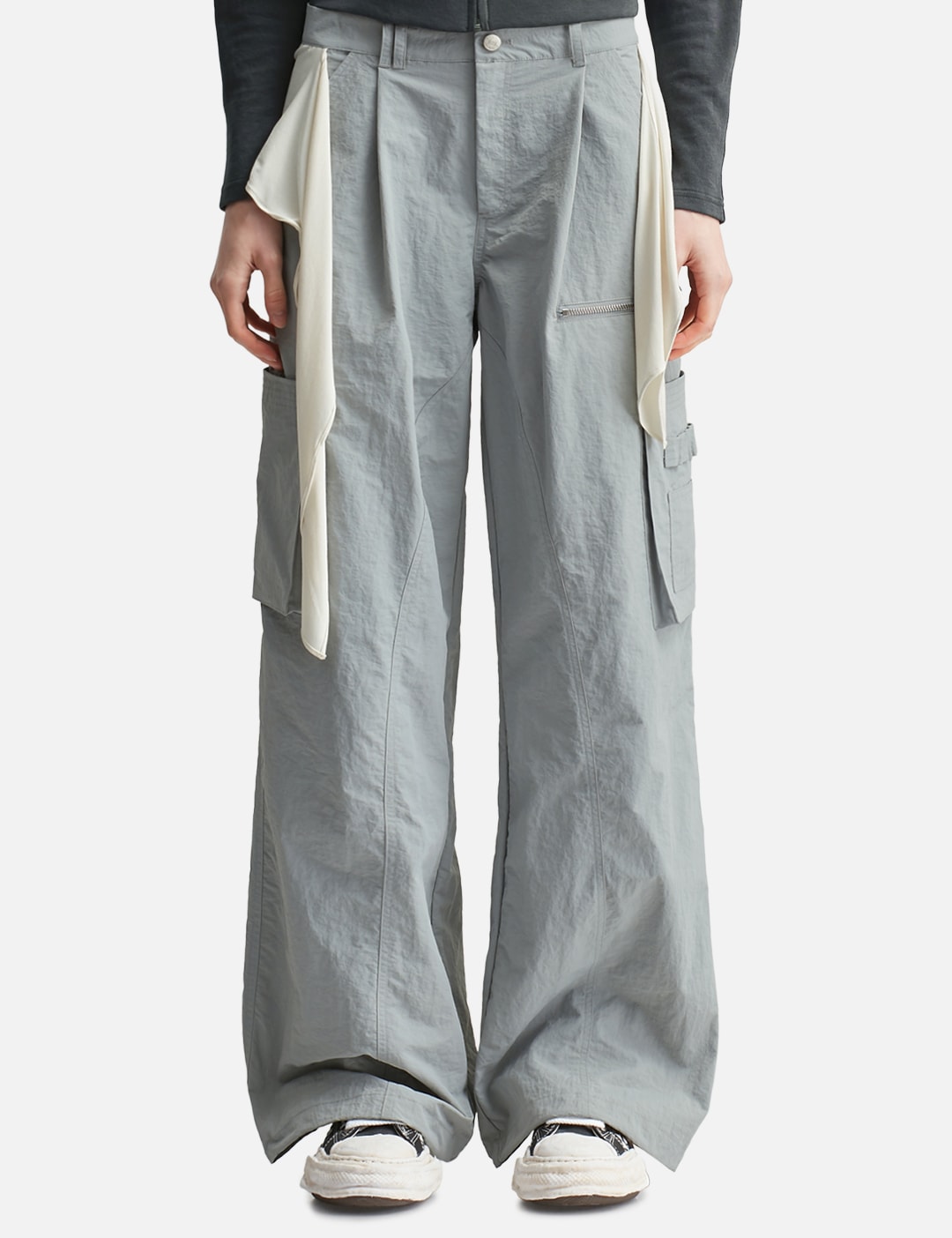 Mixed Layered Tie Jogger Pants view 11