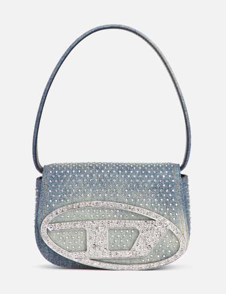 Pre-owned Pochette Knot Glitter Clutch Bag In Silver