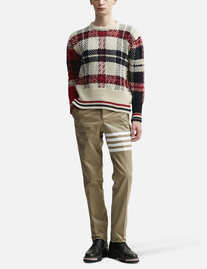 DONEGAL TARTAN STRIPE CREW NECK PULLOVER Placeholder Image