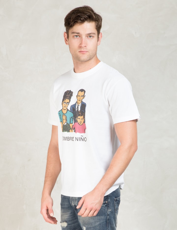 Hombre Nino - White Family Print S/S T-shirt | HBX - Globally 