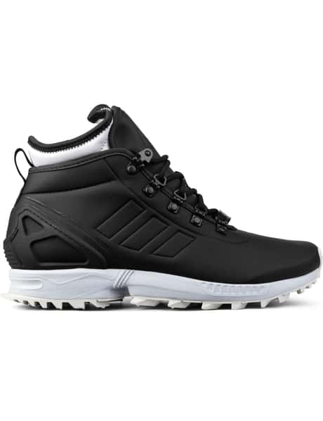adidas Originals Black ZX Flux Winter Shoes HBX - Main Image