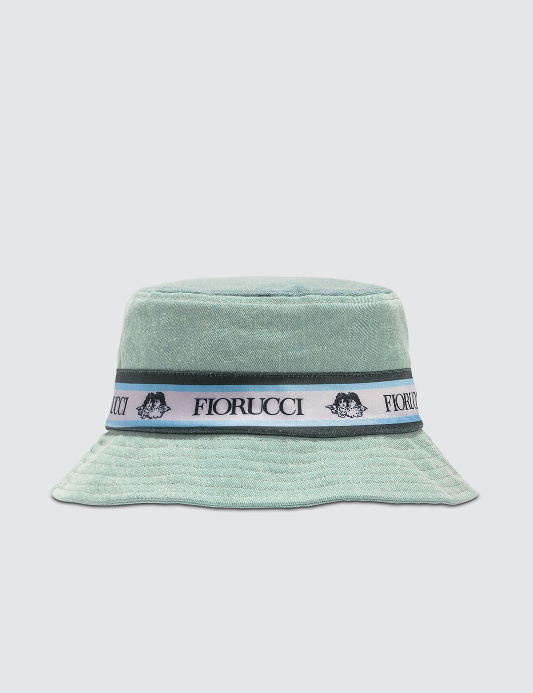 Supreme Denim Logo Tape Bucket Hat in Blue for Men