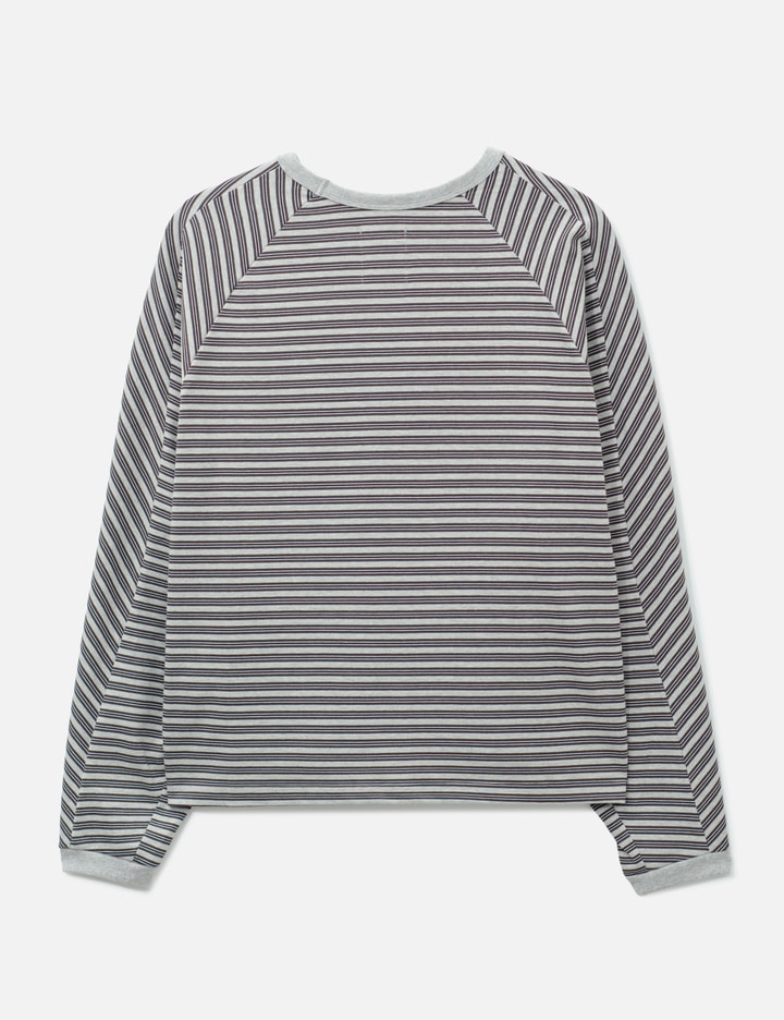 AJOBYAJO Sculpted Raglan Stripe Long Sleeve