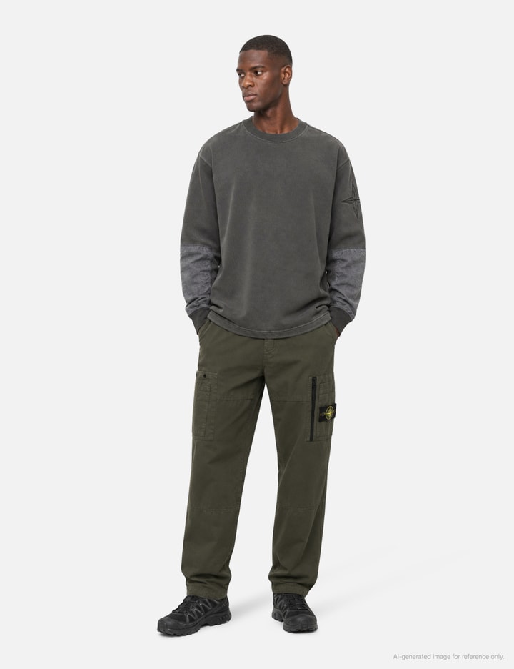 Stone Island Organic Cotton Ripstop Cargo Trousers