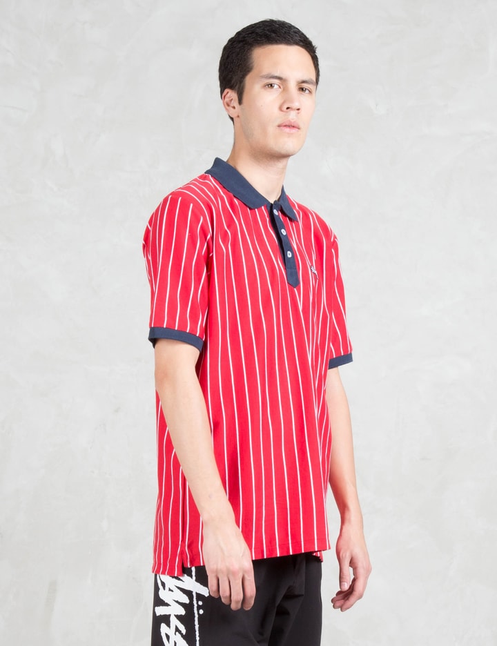 Striped Tennis Polo Placeholder Image