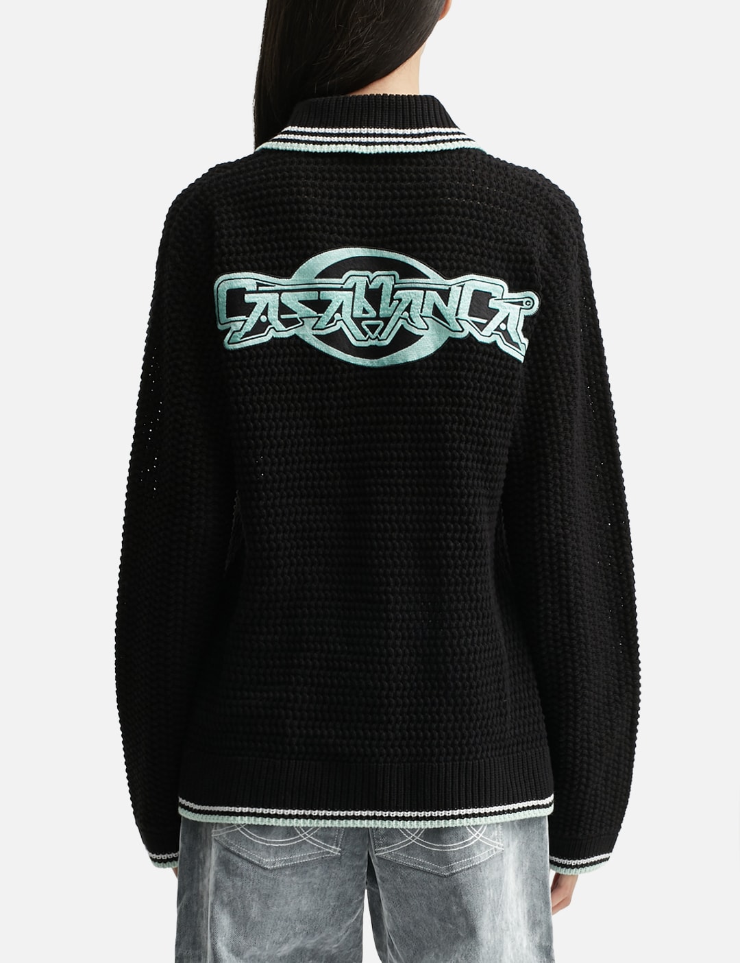 Embroidered Cotton Crochet Long Sleeve Shirt view 10