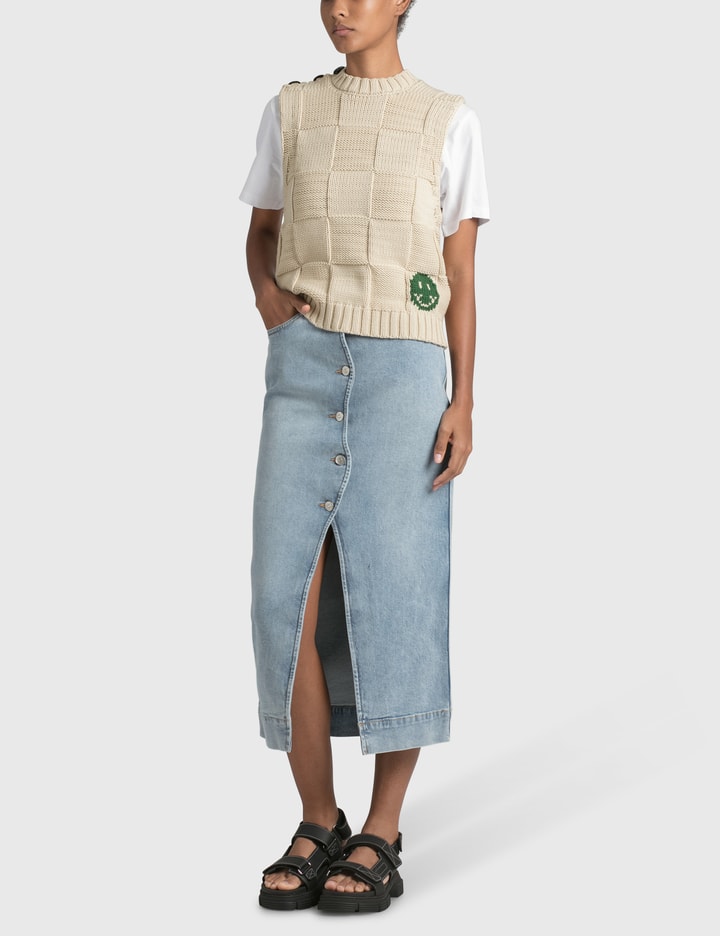 Smiley Fitted Sweater Vest Placeholder Image