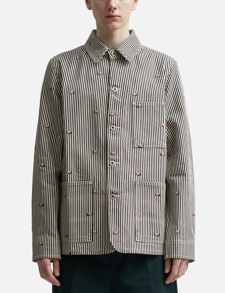 RINSE STRIPED WORKWEAR DENIM JACKET Placeholder Image