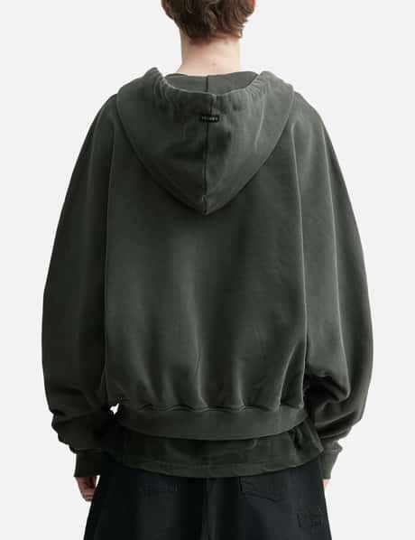 Laced Multi-Drawstring Zip-Up Hoodie view 12