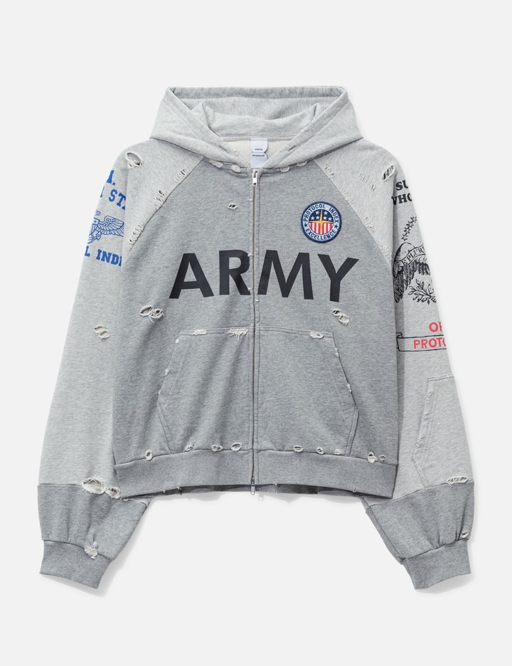 Protocol-Index Reconstructed Zip Hoodie