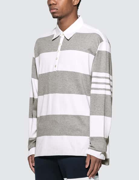 Thom Browne Oversized Rugby Polo Shirt HBX - Main Image