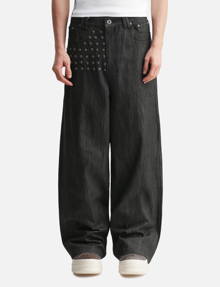 "Devlin" Studded Waxed Japanese Raw Denims Placeholder Image